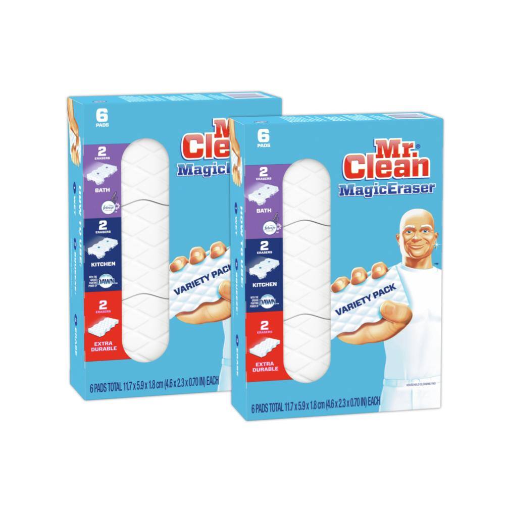 Mr. Clean Magic Erasers Multi-Purpose Cleaning Sponge (6-Count) (Multi-Pack 2) 078557164770