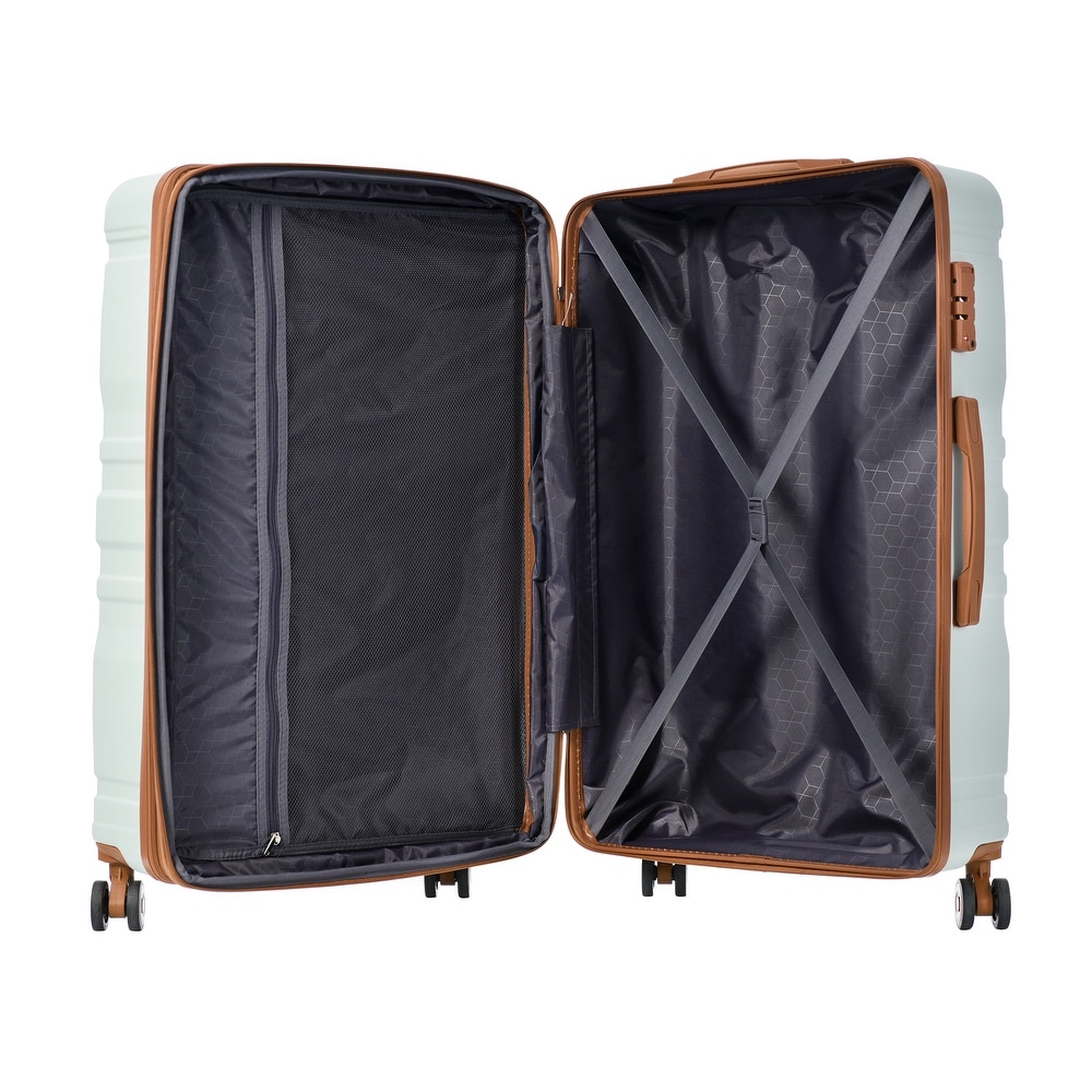 Luggage Sets Expandable ABS 3pcs Luggage Sets Hardside Suitcase Sets Spinner Suitcase with TSA Lock (20''24''28'')