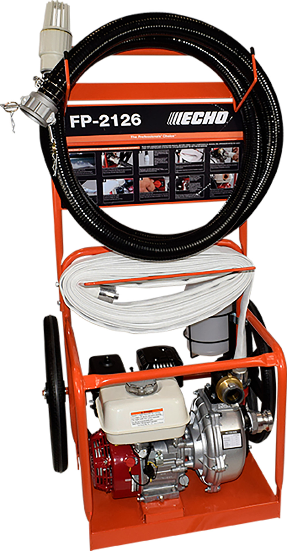 Echo Aluminum Water Pump 2 MNPT Portable Fire Cart ;