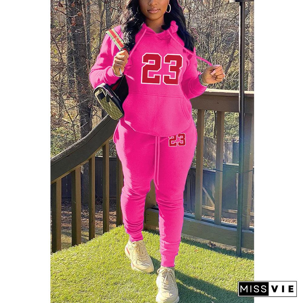 Plus Size Hoodies Sweatpants Two Piece Sets