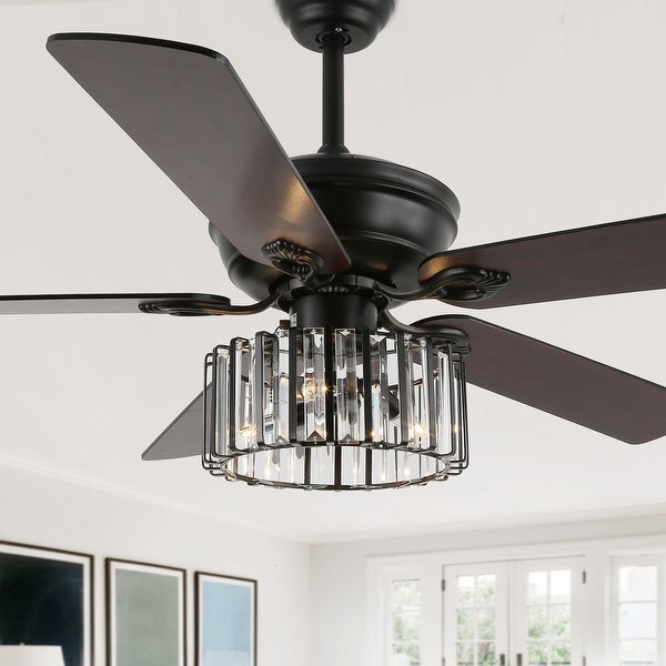 Cusp Barn 52-Inch Farmhouse Cage Ceiling Fan with Remote and Pull Chain 3 Speeds AC Motor Fandelier Shopping - The Best Deals on Ceiling Fans | 39972658