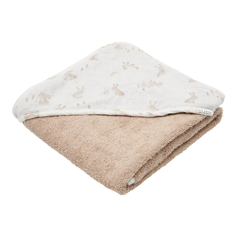 Badcape hydrofiel Baby Bunny - 75x75 cm