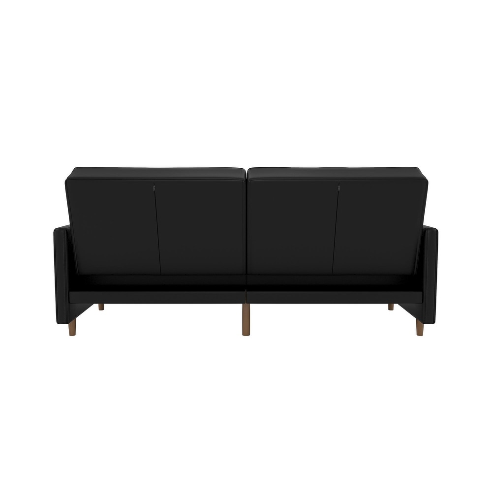 DHP Andora Faux Leather Coil Futon