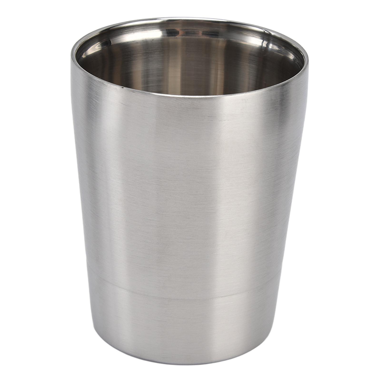 Double Walled 304 Stainless Steel Metal Beer Mug Cocktail Coffee Cup Anti Scald Office CupSmall Size 263ml