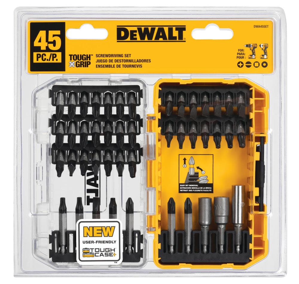 DEWALT DW TG 45pc Set Tower Fob DWA45SET from DEWALT