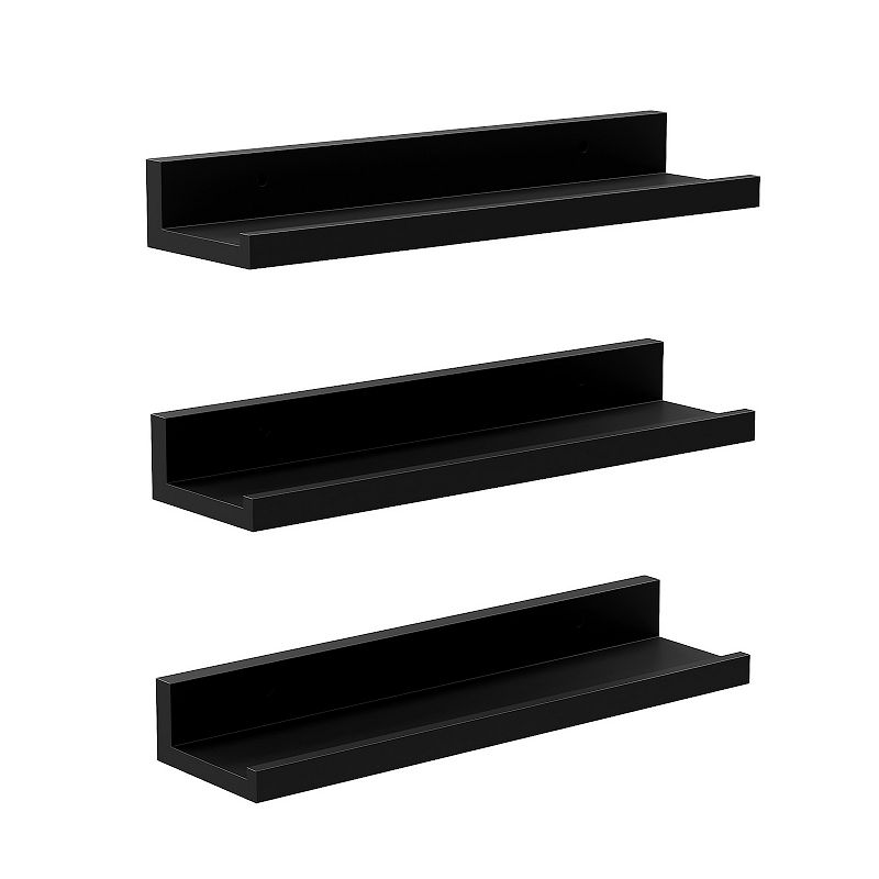 3 Set Floating Wall Shelves Long Picture Shelving Ledge