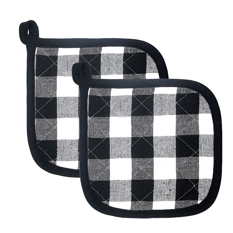 Popular Bath Gingham Check Pot Holder 2-pk.