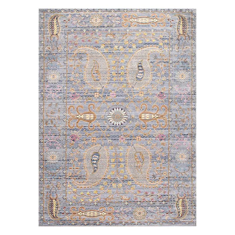 nuLOOM Vintage Killian Framed Floral Rug