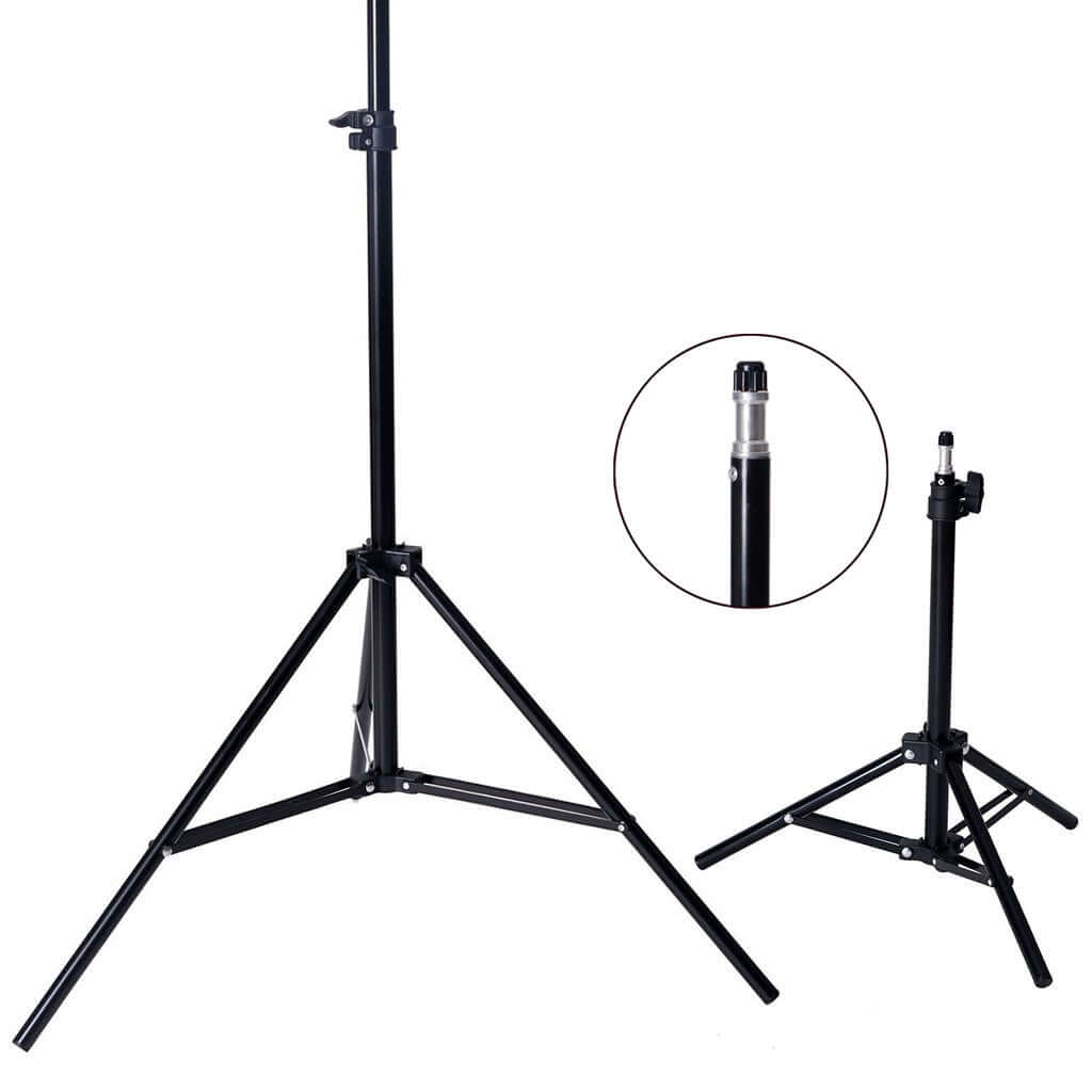 Photo Studio 600W Day Light White Umbrella Continuous Lighting Kit 7ft