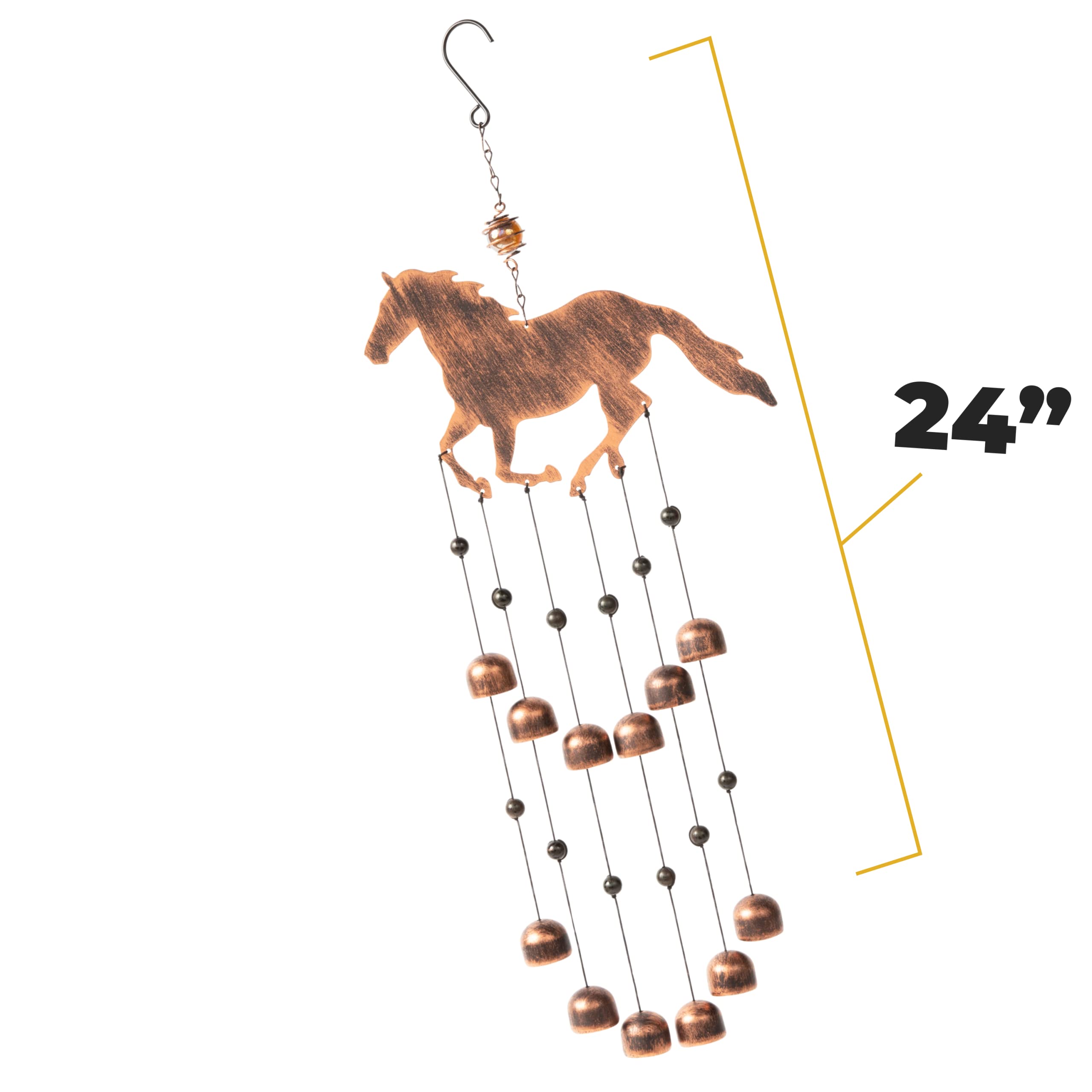 Dawhud Direct Horse Outdoor Garden Decor Wind Chime