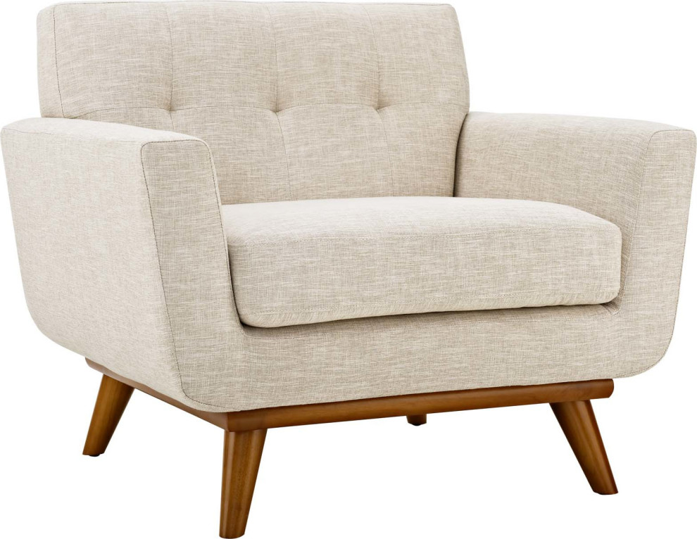 Jayden Upholstered Armchair   Midcentury   Armchairs And Accent Chairs   by HedgeApple  Houzz