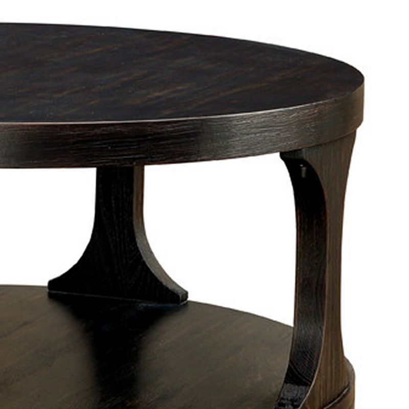 Carrie Transitional Coffee Table， Antique Black