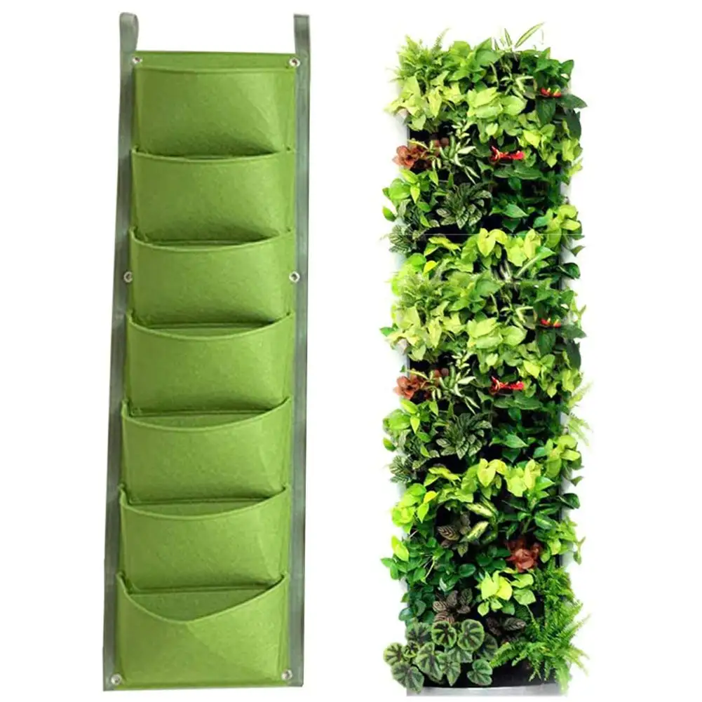 Vertical Wall Green Plant Grow Pockets Planter Vertical Garden Supplies