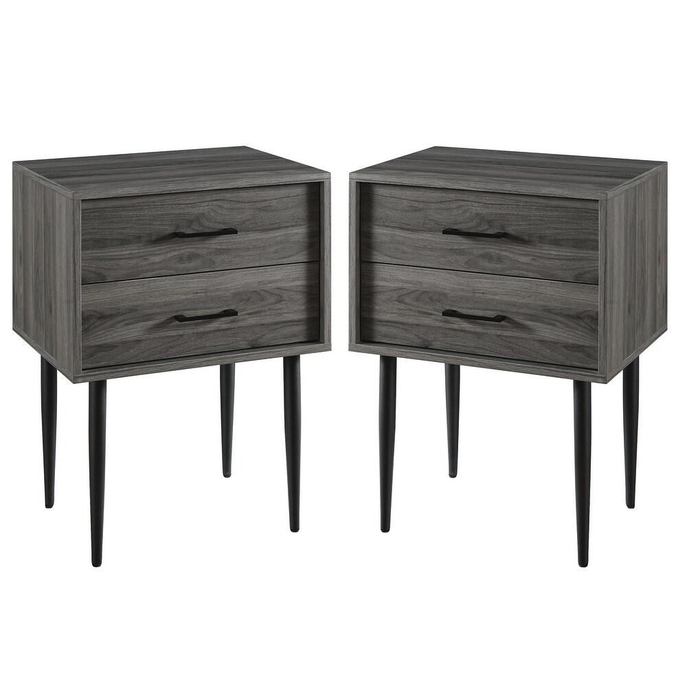 Middlebrook Notto Mid century Nightstand (Set of 2)