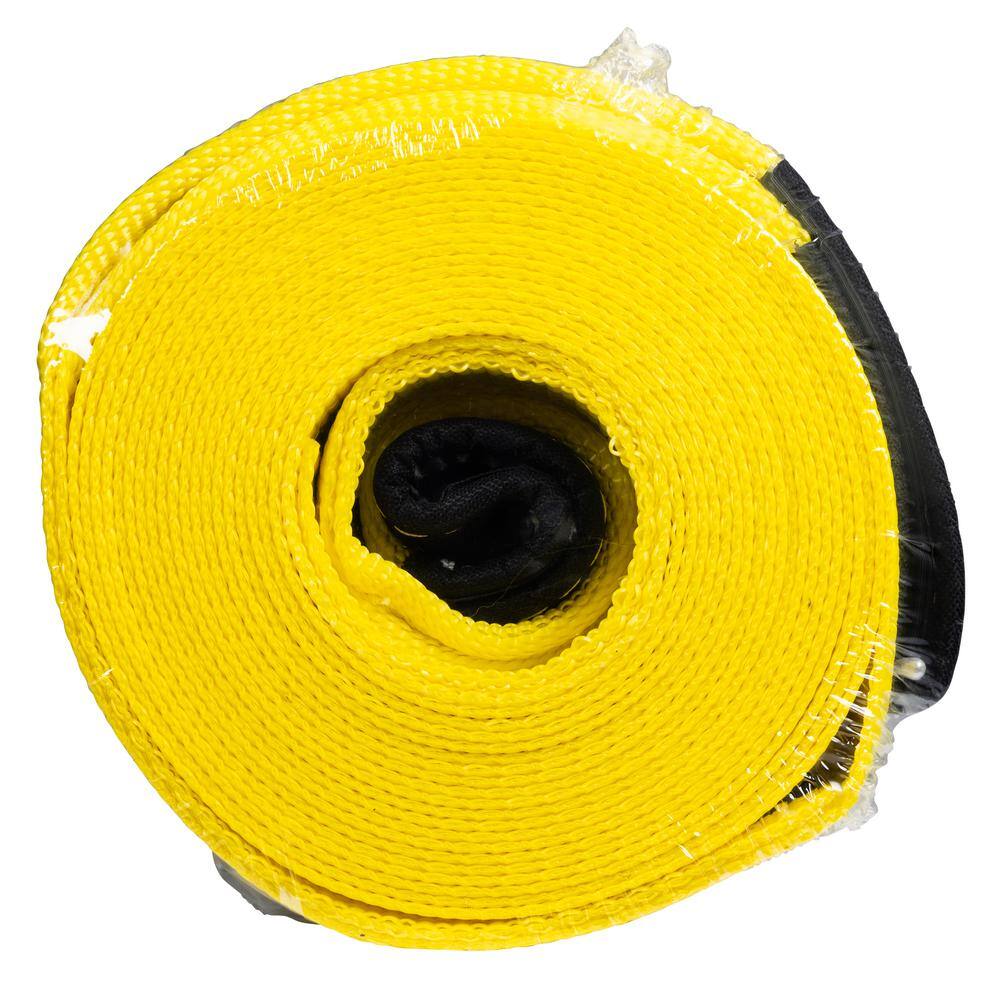 Keeper 30 ft. x 4 in. x 20000 lbs. Vehicle Recovery Strap with Protected Loops 02942