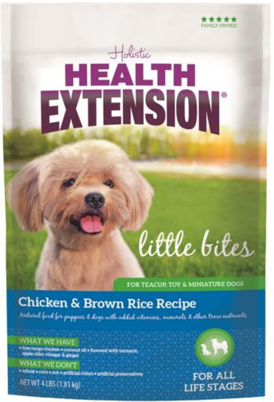 Health Extension Little Bites Chicken and Brown Rice Dry Dog Food， 10 Lbs.