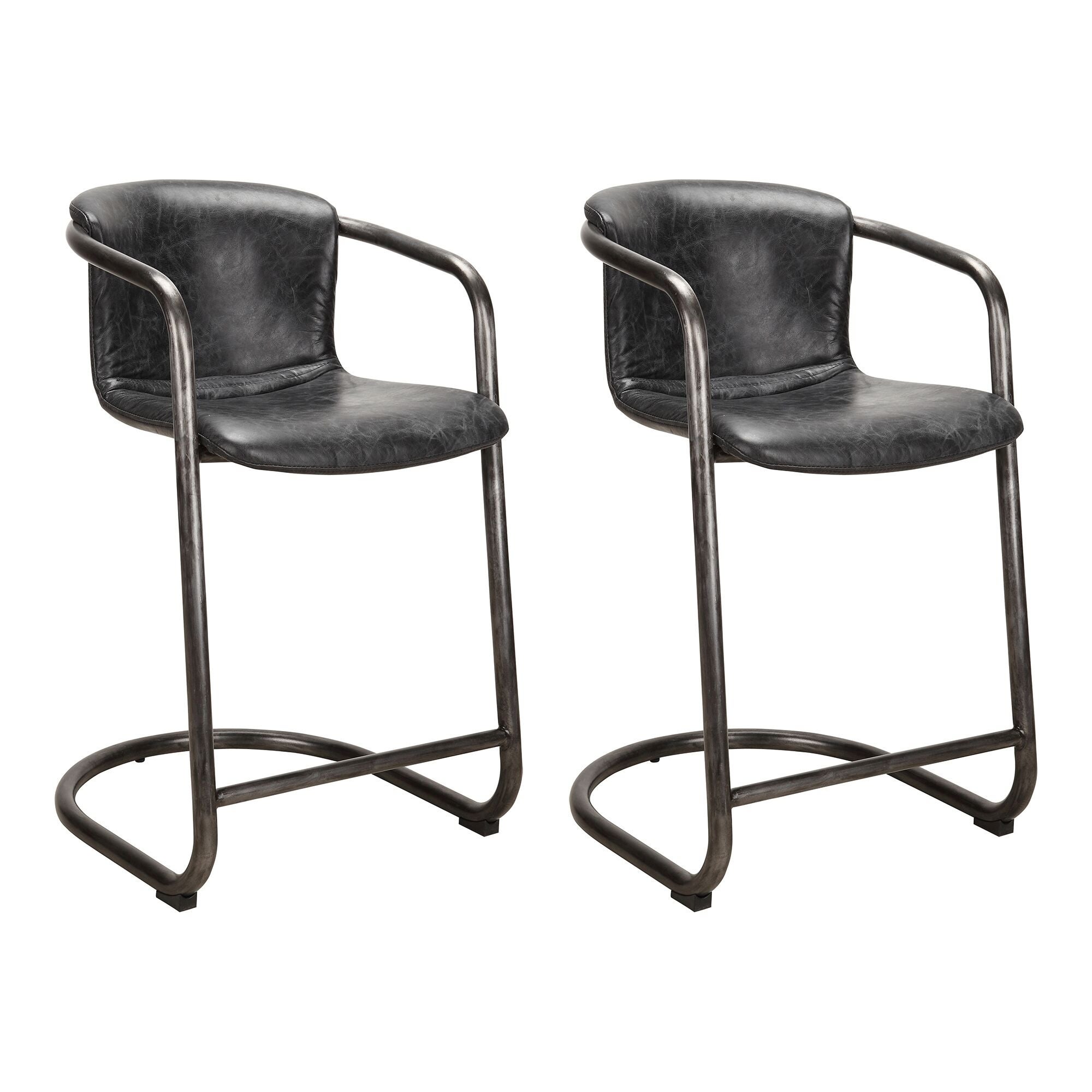 Aurelle Home Industrial Counter Stools (Set of 2)