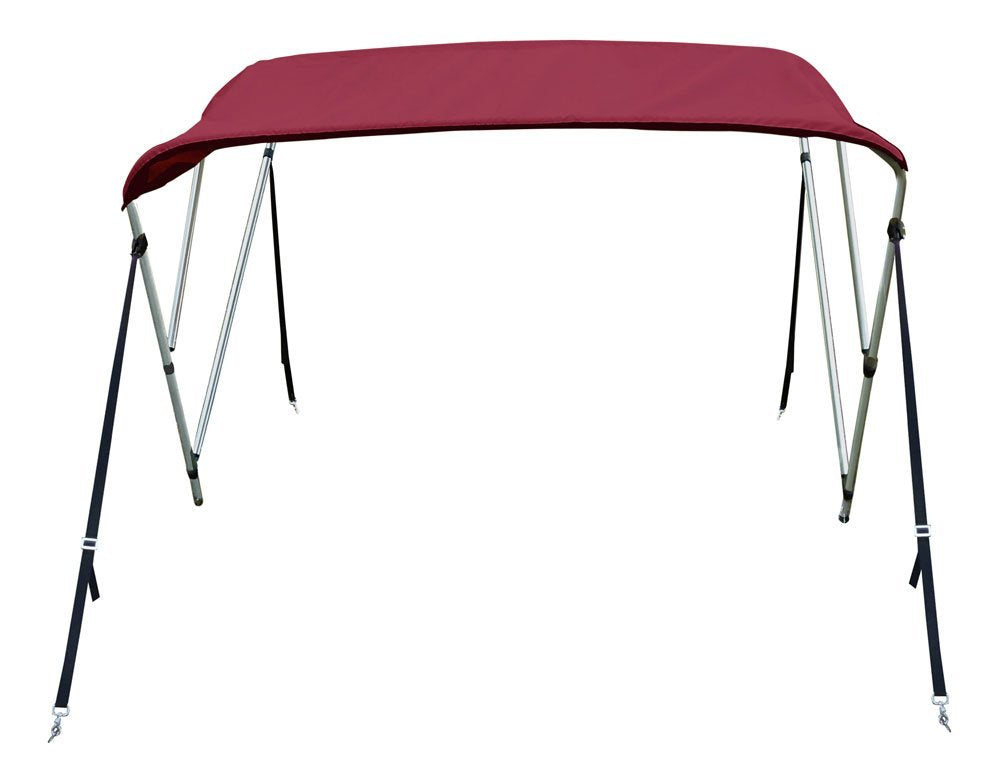 New 4 Seasons Brand Boat Bimini Top Cover 3 Bow 54”H x 67”-72” W Burgundy