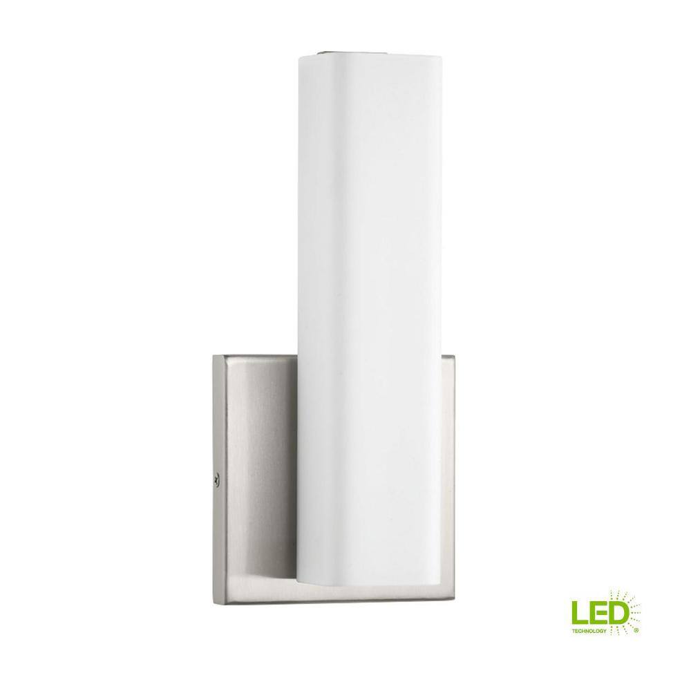 Progress Lighting Beam 16-Watt Brushed Nickel Integrated LED Sconce P710049-009-30