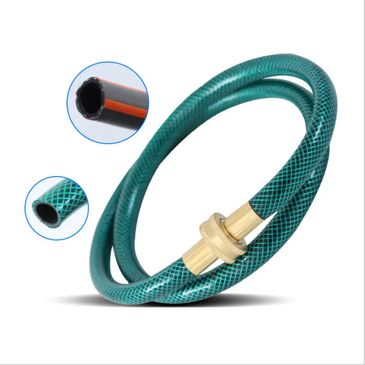 Anti Torsion Non Kink Green Or Black PVC Water Supply 150 feet Expandable Garden Hose