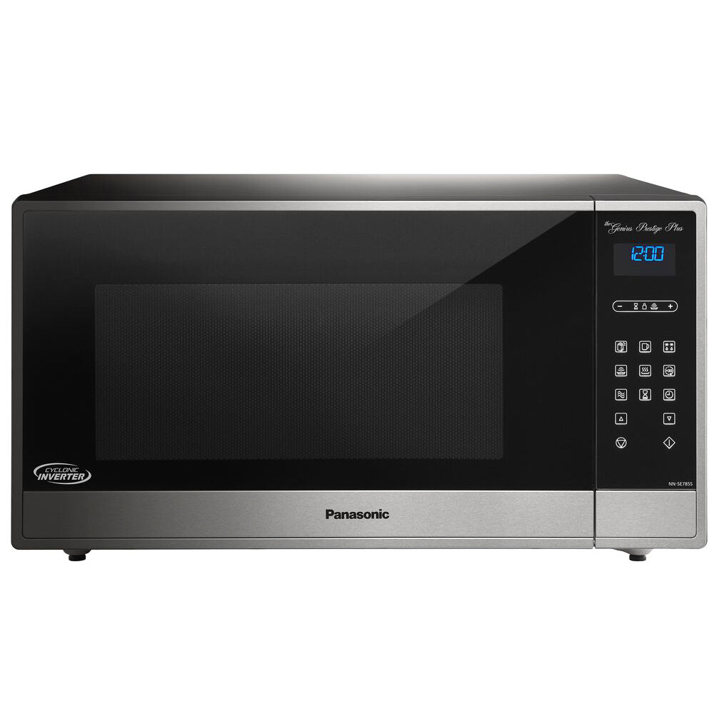 Panasonic NN-SE785S 1.6 cu ft 1250W Cyclonic Wave Built-In/Countertop Microwave Oven Bundle with 2 YR CPS Enhanced Protection Pack