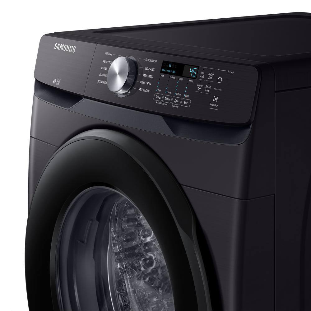  4.5 cu. ft. High-Efficiency Front Load Washer with Self-Clean+ in Brushed Black WF45T6000AV