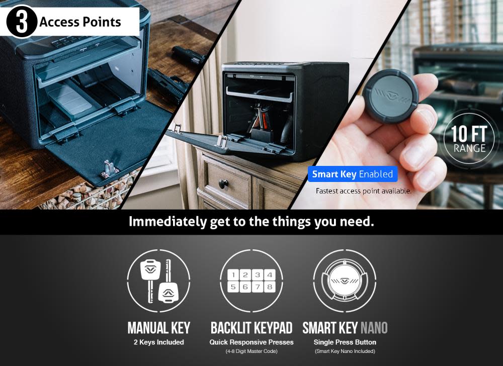 Vaultek Safe NMX WiFi Smart Safe WiFi 8 Pistol Capacity ;