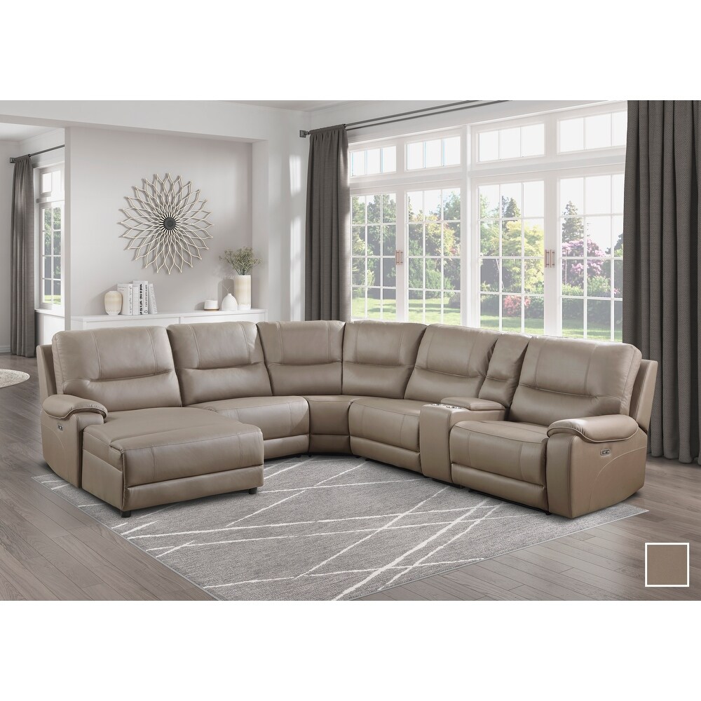 Quill 6 Piece Power Modular Reclining Sectional Sofa