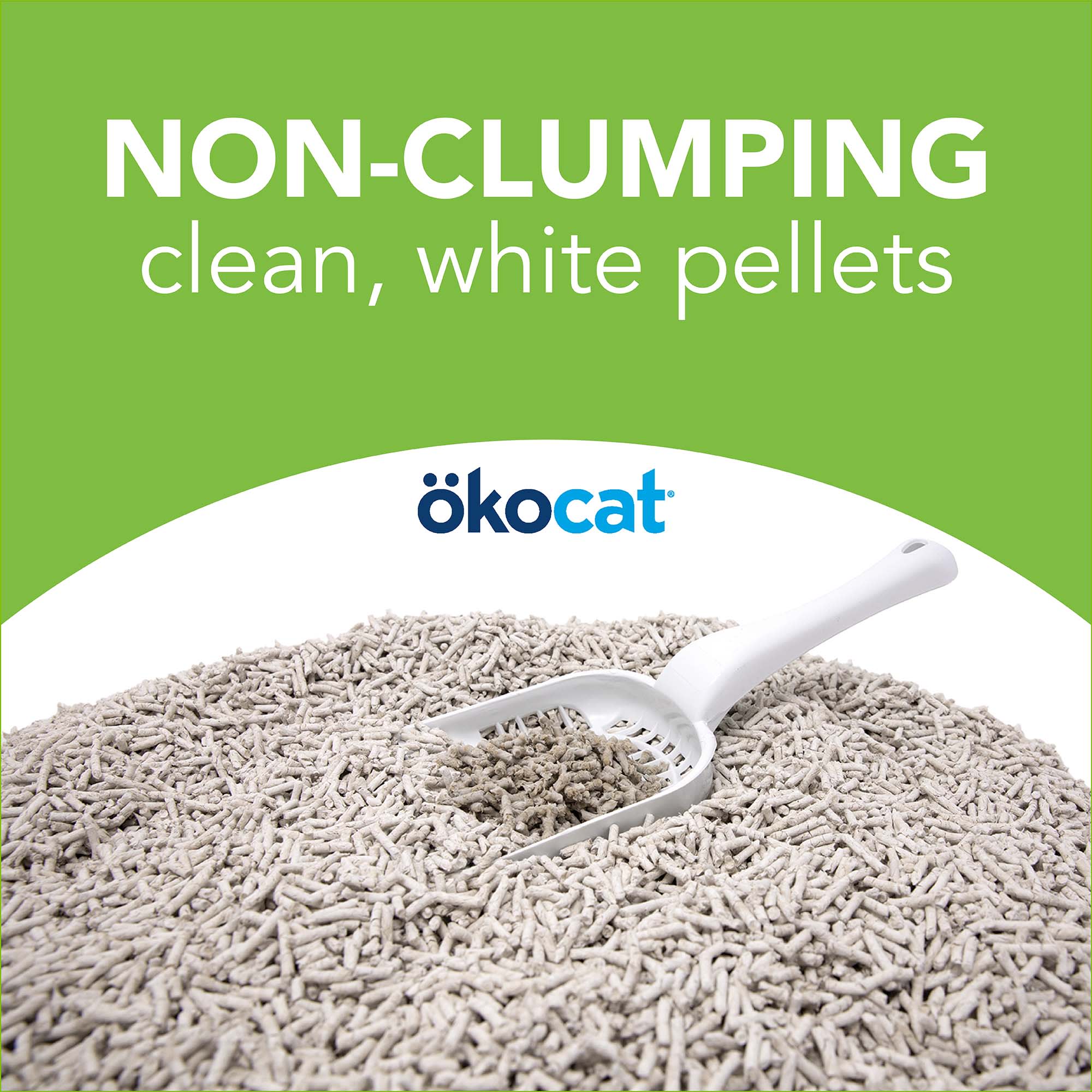 Okocat Dust Free Non Clumping Paper Pellet Cat Litter， 12.3 lbs.