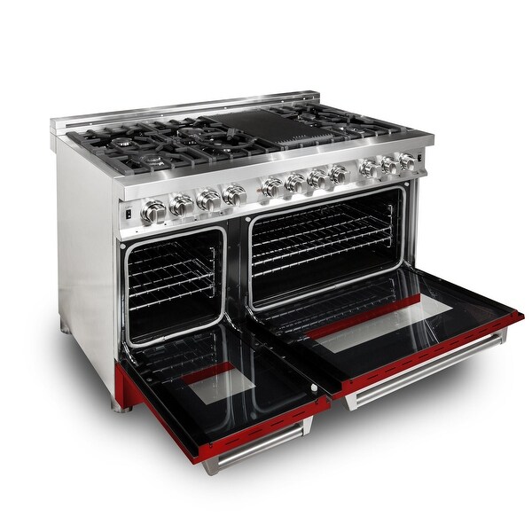 ZLINE Stainless Steel 48-inch Gas Burner/ Electric Oven Range