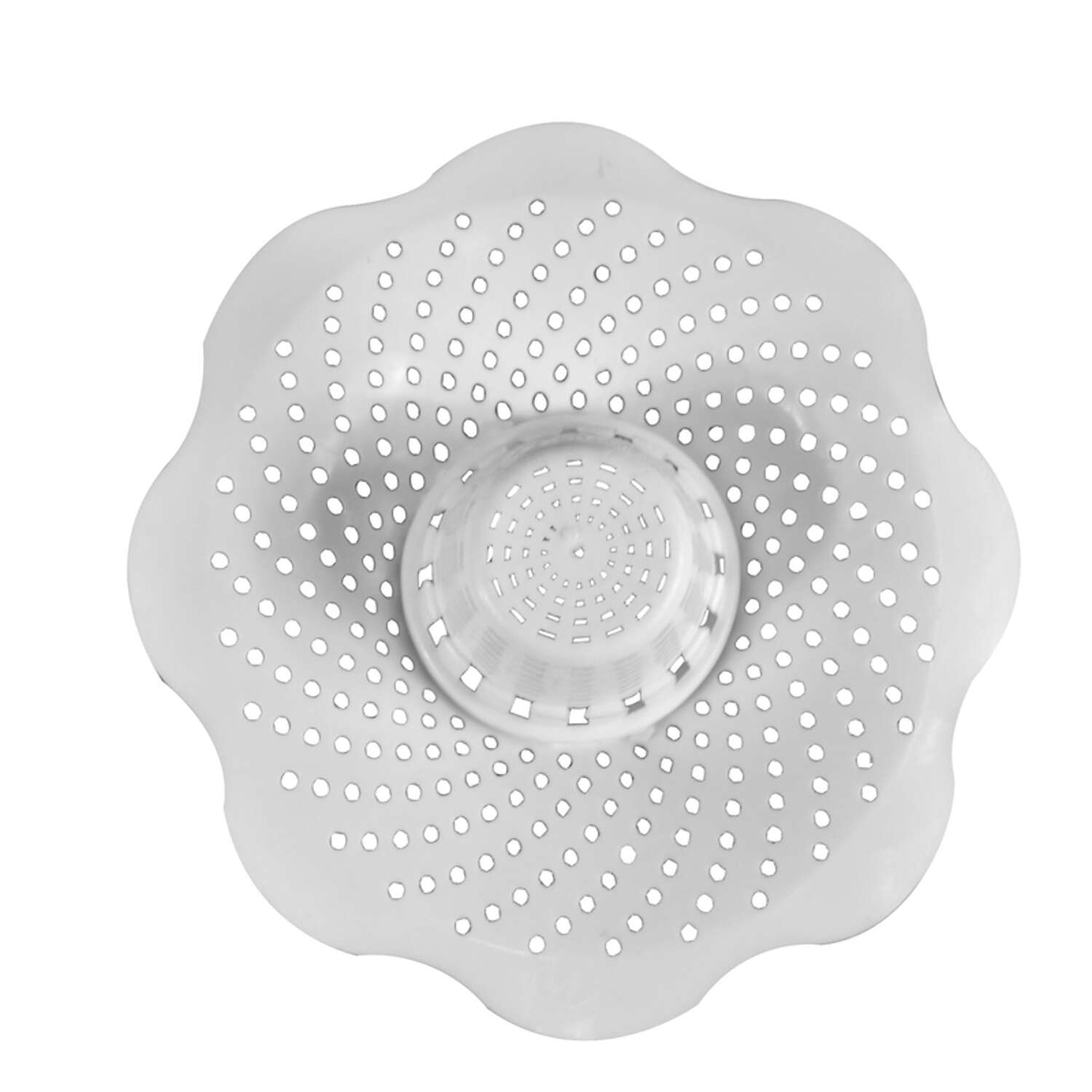 Ace White Plastic Hair Snare Drain Cover