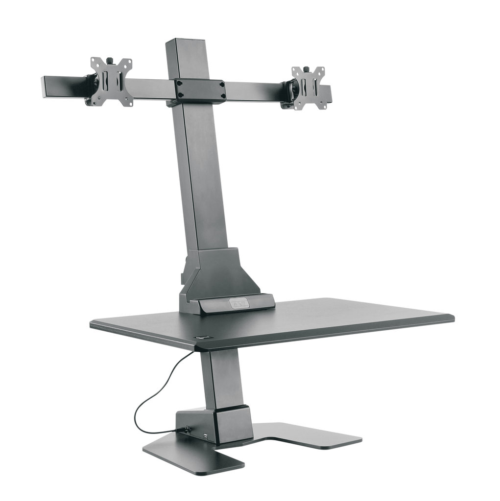 Star Ergonomics Dual Monitor Electric SitStand Workstation Premium Se