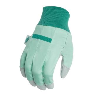 Digz Women's Large Leather Palm with Knit Wrist Garden Glove 73867-012