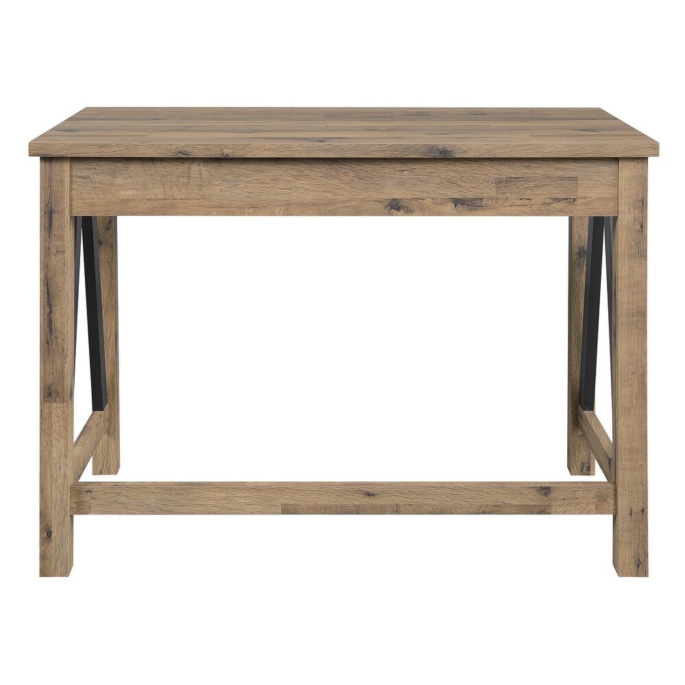 Quinton Writing Desk with Drawer in Salvage Oak