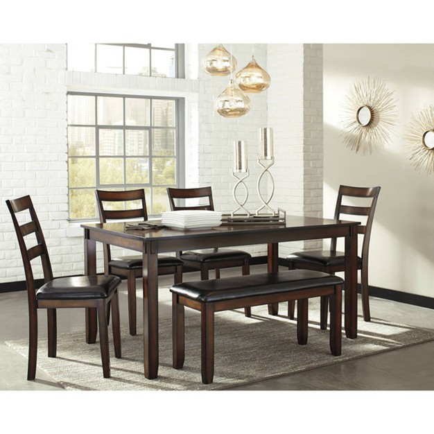 Coviar Dining Table Set Brown Signature Design By Ashley