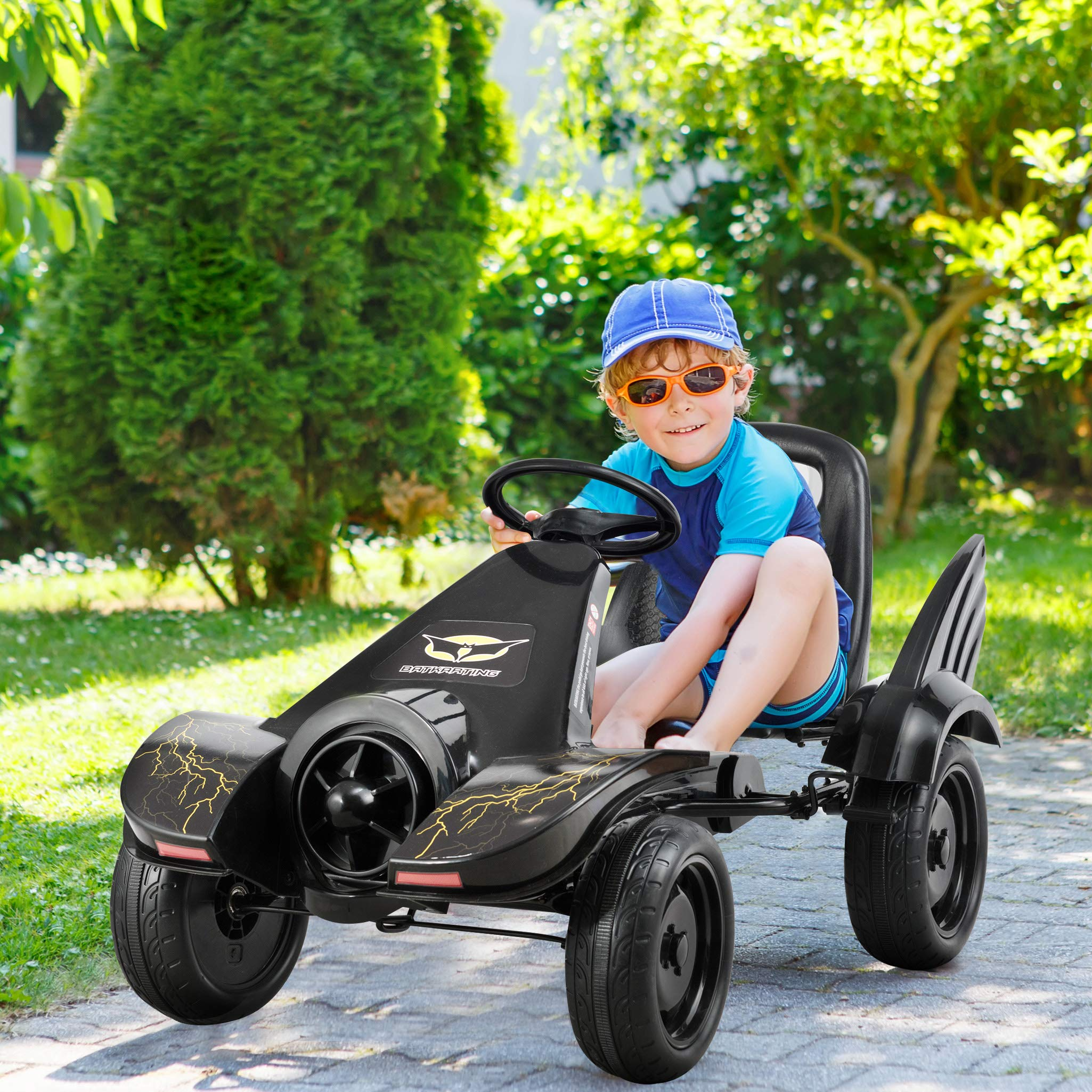 Costzon Kids Pedal Go Kart, Pedal Powered Ride on Car Toy