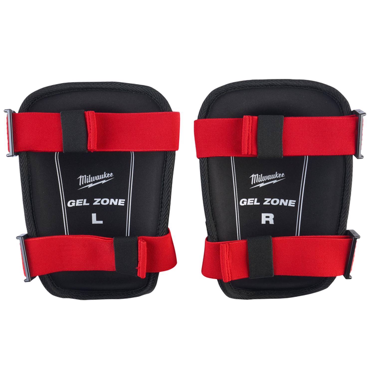 MW 7.5 in. L X 7.5 in. W Nylon Hard Cap Gel Knee Pads Black/Red One Size Fits Most