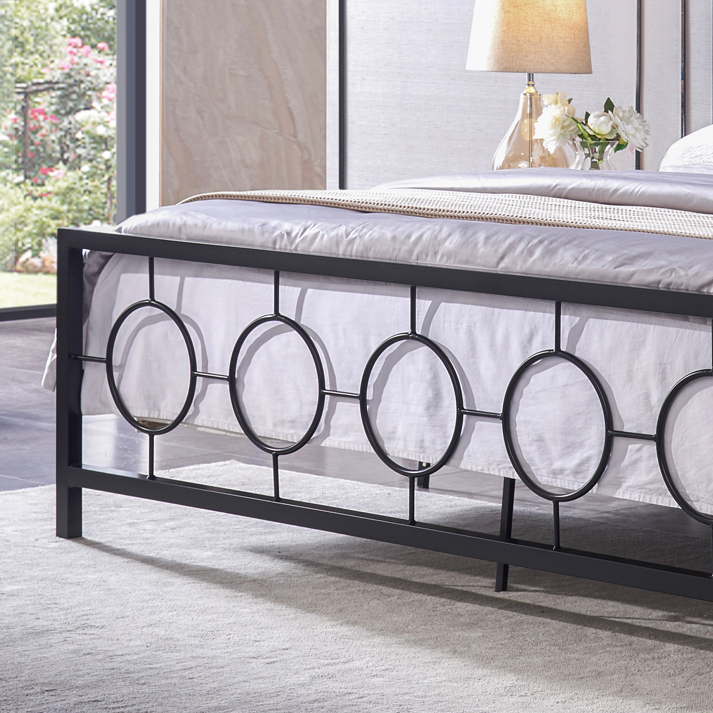 Doris Modern Iron King Bed