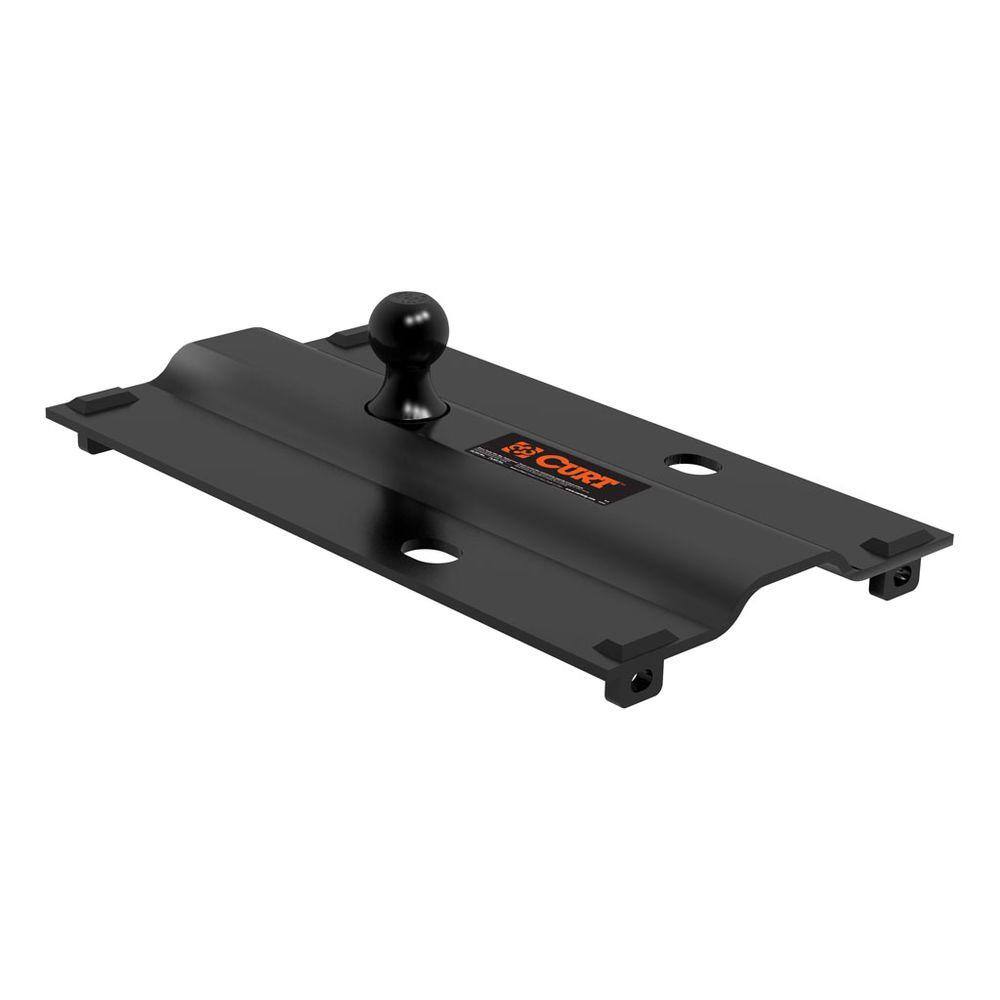 CURT Bent Plate 5th Wheel Rail Gooseneck Hitch with Ball Offset 3