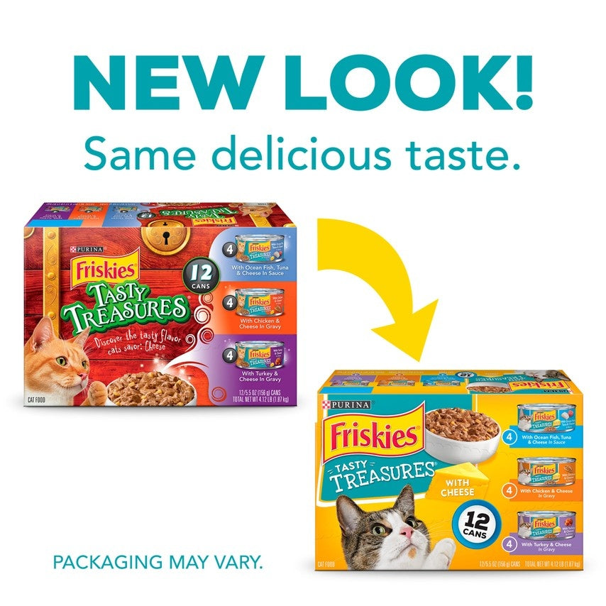 Friskies Tasty Treasures Variety Pack Canned Cat Food