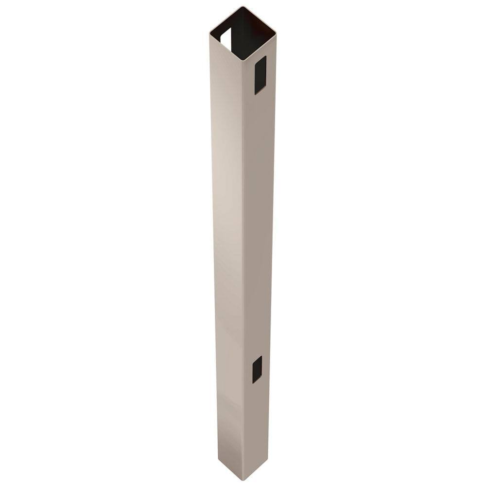 Veranda Pro Series 5 in. x 5 in. x 8 ft. Tan Vinyl Woodbridge Routed Line Fence Post 118669