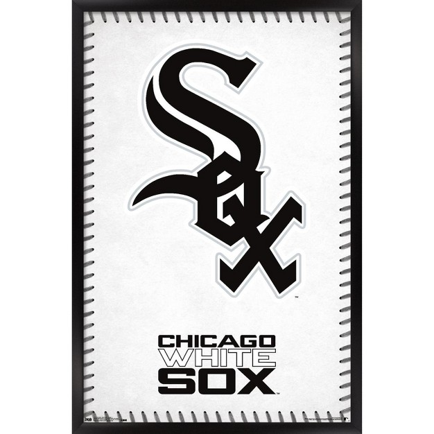 Trends International Mlb Chicago White Sox Logo 17 Framed Wall Poster Prints