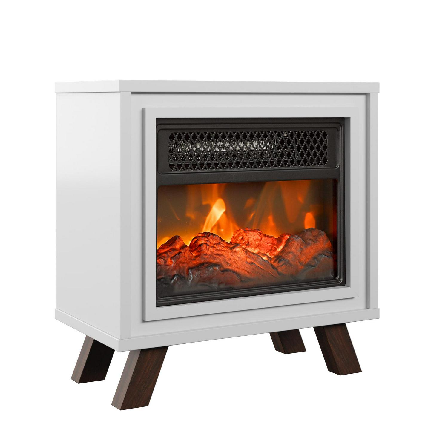 DuraflameA Mid Century Tabletop Electric Fireplace Space Heater