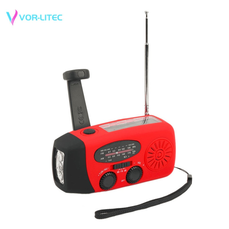 TrustyCharge Hand Crank Radio Flashlight