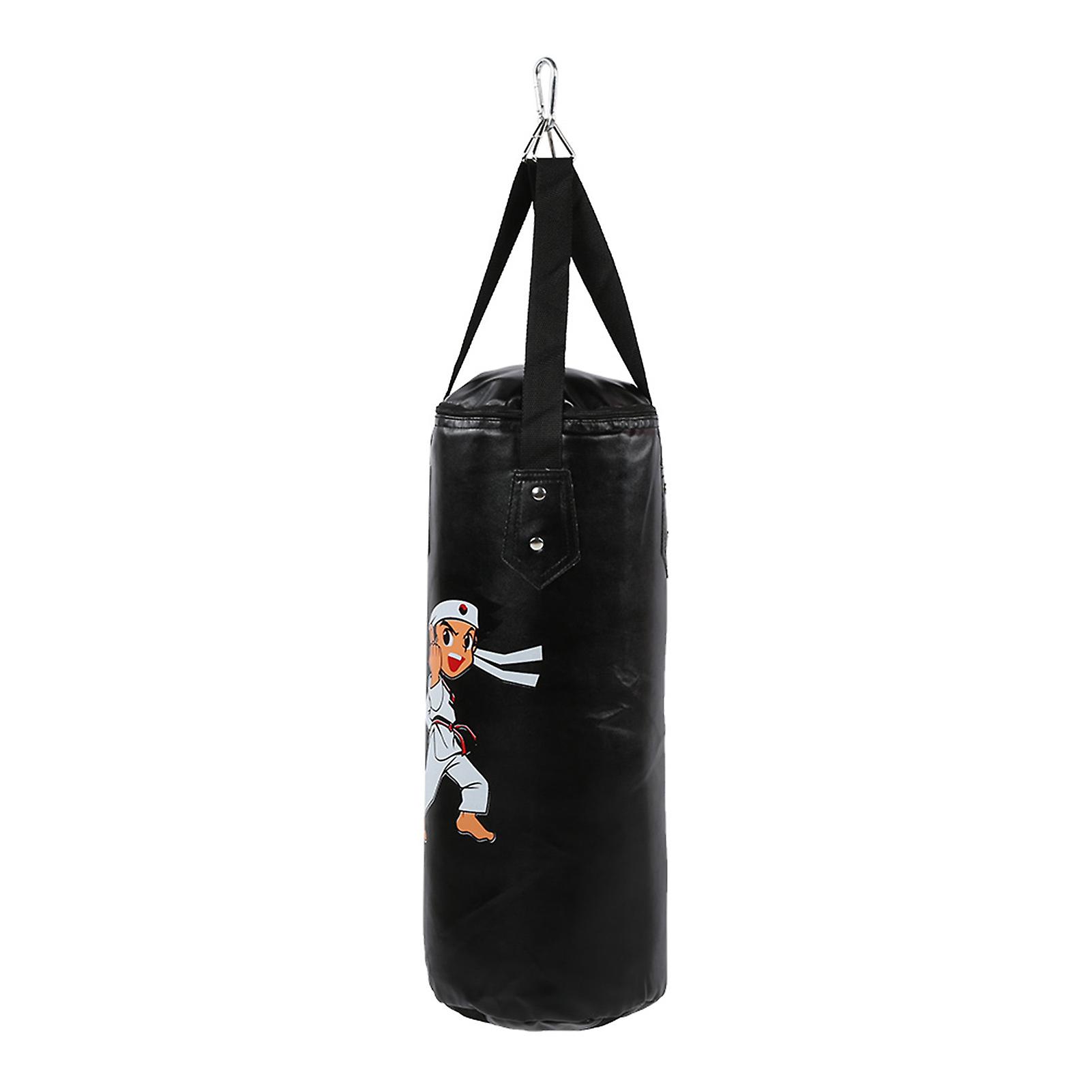 Children Boxing Sandbag Hanging Type Kid Sanda Muay Thai Training Hollow Equipmentblack 60cm