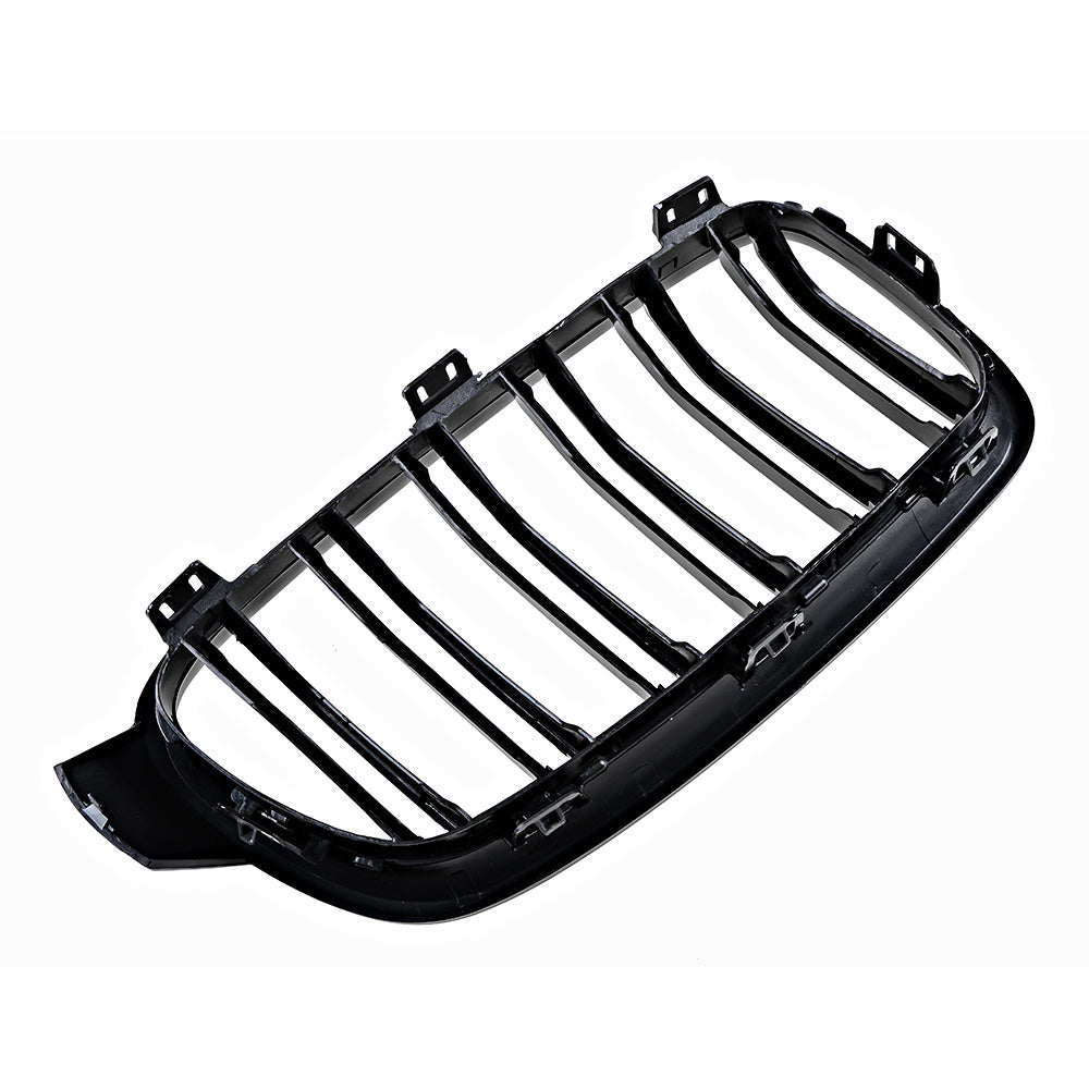 Astra Depot Glossy Black Double Line Kidney Grille Grill Fit 2012-2018 BMW F30 F31 320i 328i 335i 4-Door