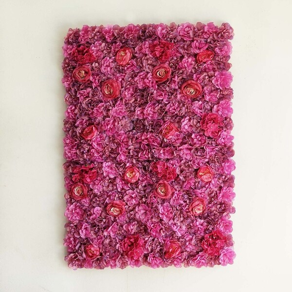 4Pcs Silk Rose Wall Panels