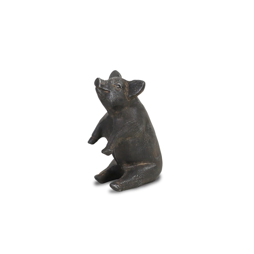 Cheungs Decorative Cast Iron Sitting Pig   L:4.5\