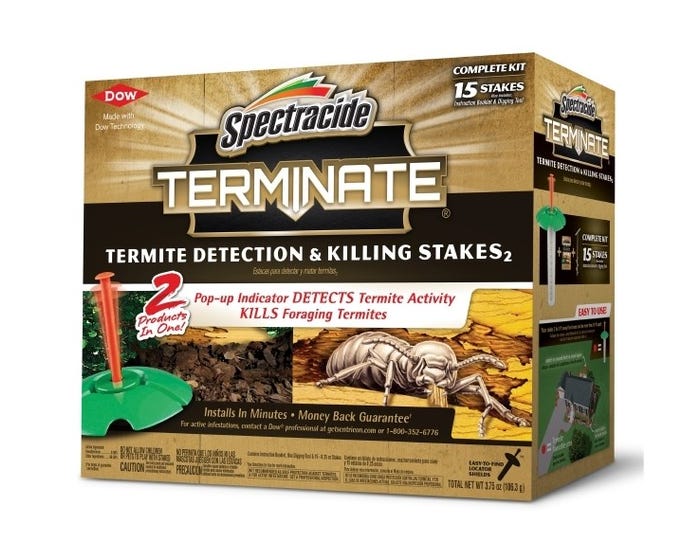 Spectracide Terminate Termite Detection  Killing Stakes， 15 stakes - 96115