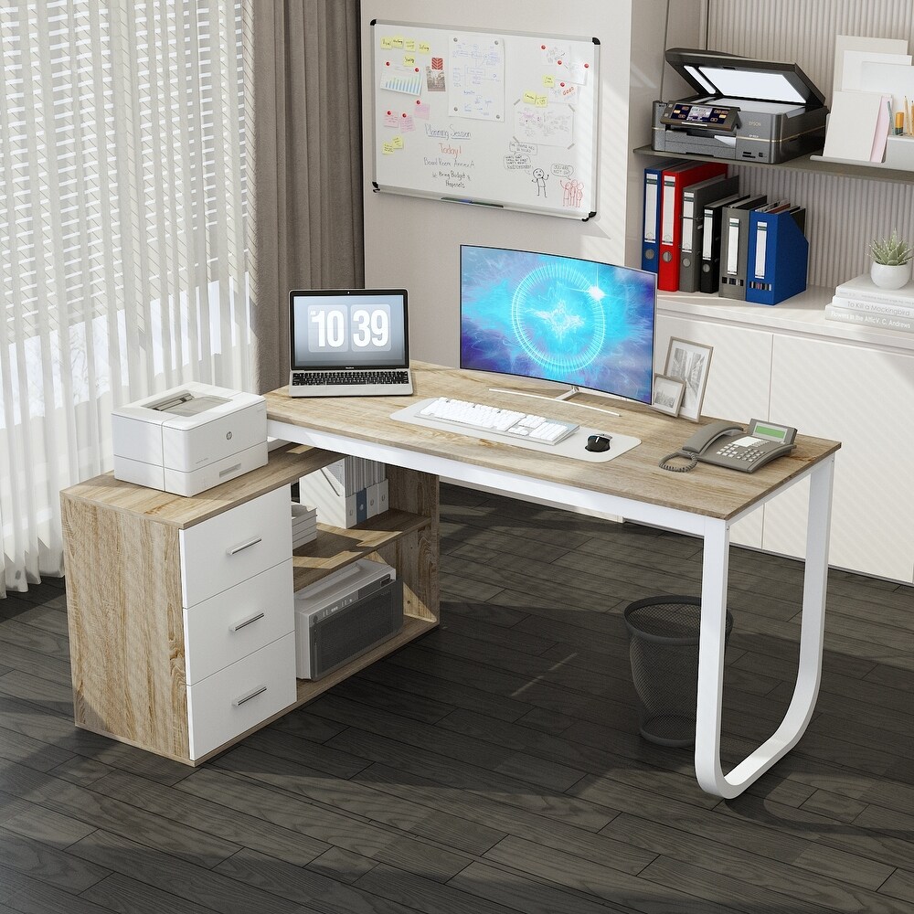 L Shaped Computer Desk  55.1\